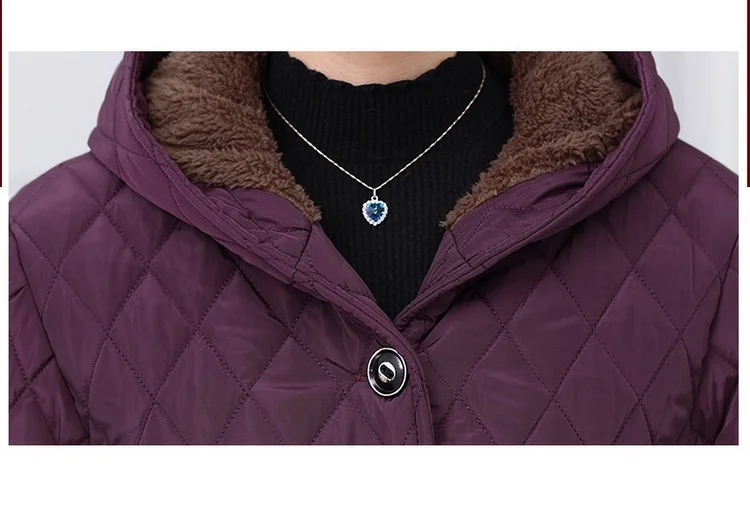 Новое хлопковое пальто, большой размер, женская зимняя куртка, 5XL, одежда для женщин среднего возраста, высокое качество, хлопковое теплое пальто K2932
