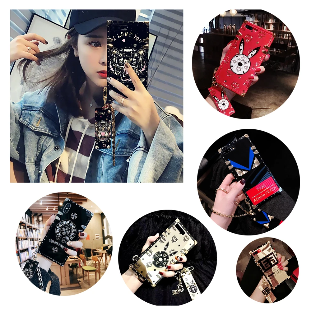 Чехол для OPPO R11S R11 плюс R9 новые тенденции зеркало кролик I love you головы тигра