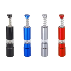 Металлическая мельница для перца, мельница для соли и мельница, портативный алюминиевый чехол, сердечник из нержавеющей стали