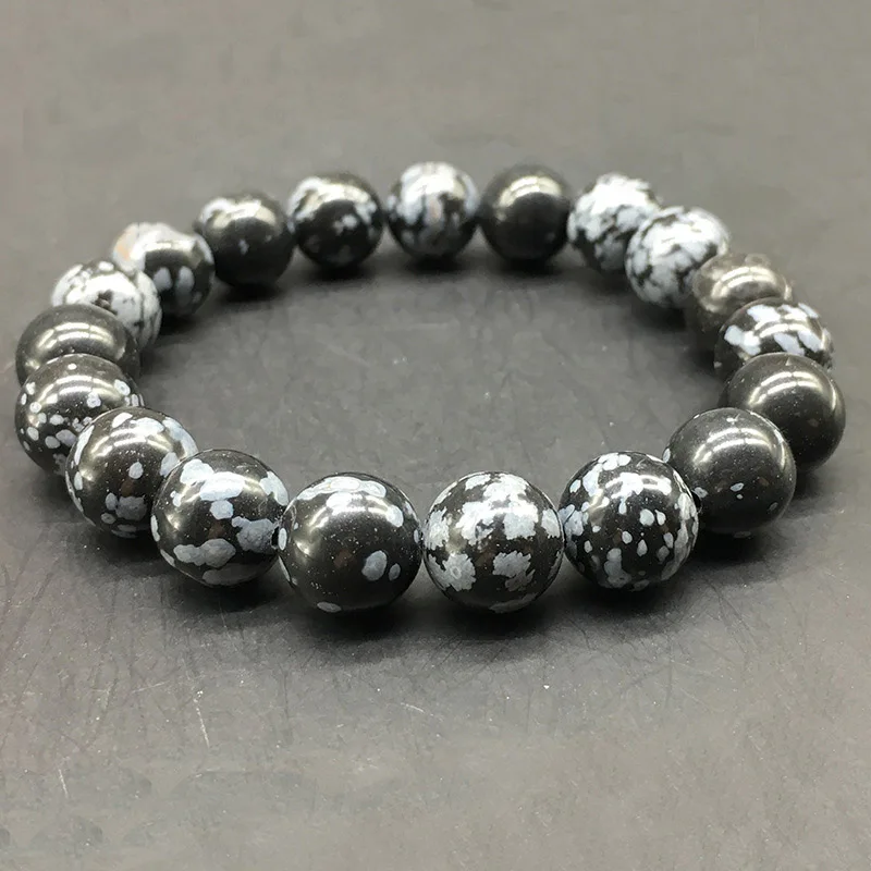 4 мм, 8 мм, 12 мм, натуральные круглые бусины, черный Снежинка, морское искусство, браслет, эластичные бусины, женские Украшения, бижутерия 4 мм, 8 мм, 12 мм, натуральные круглые бусины, черный Снежинка, морское искусство, браслет, эластичные бусины, женские Украшения, бижутерия