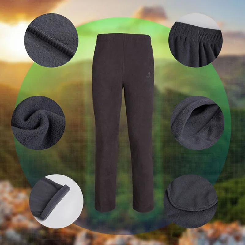 Зимние и весенние теплые флисовые брюки для мужчин женщин активного отдыха