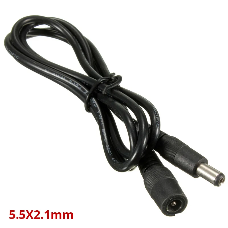 

12V 5V DC Power Cable 3M 10Feet Extension Cable For CCTV Security IP Camera 5.5X2.1mm 3.5X1.35mm