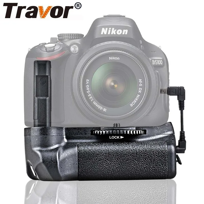 Travor профессиональная камера Батарейный держатель для Nikon D5100 D5200 D5300 DSLR камера работает с EN-EL14