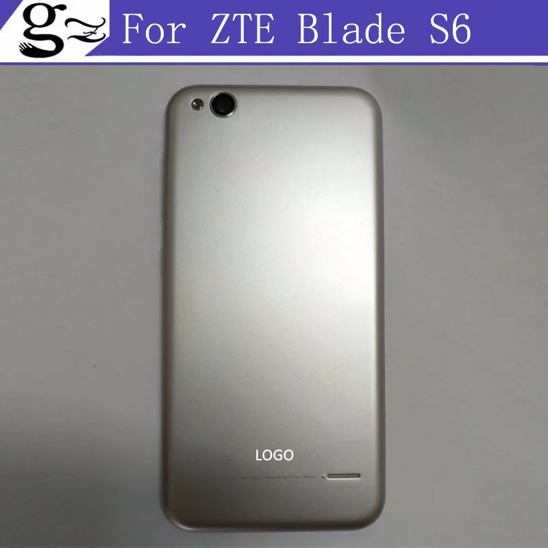Для zte blade s6 Чехол аккумулятор замена задняя крышка с металлической кнопкой