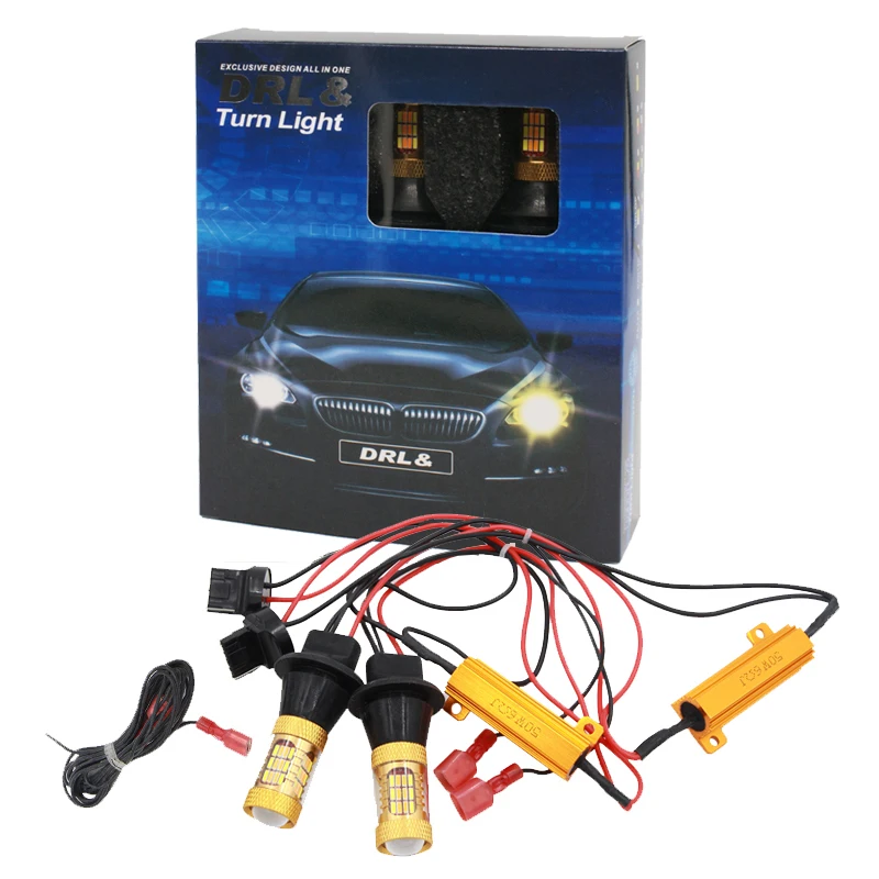 Автомобильный T20 7440 1156 BA15S BAU15S 3014 54SMD авто лампа для поворотного сигнала