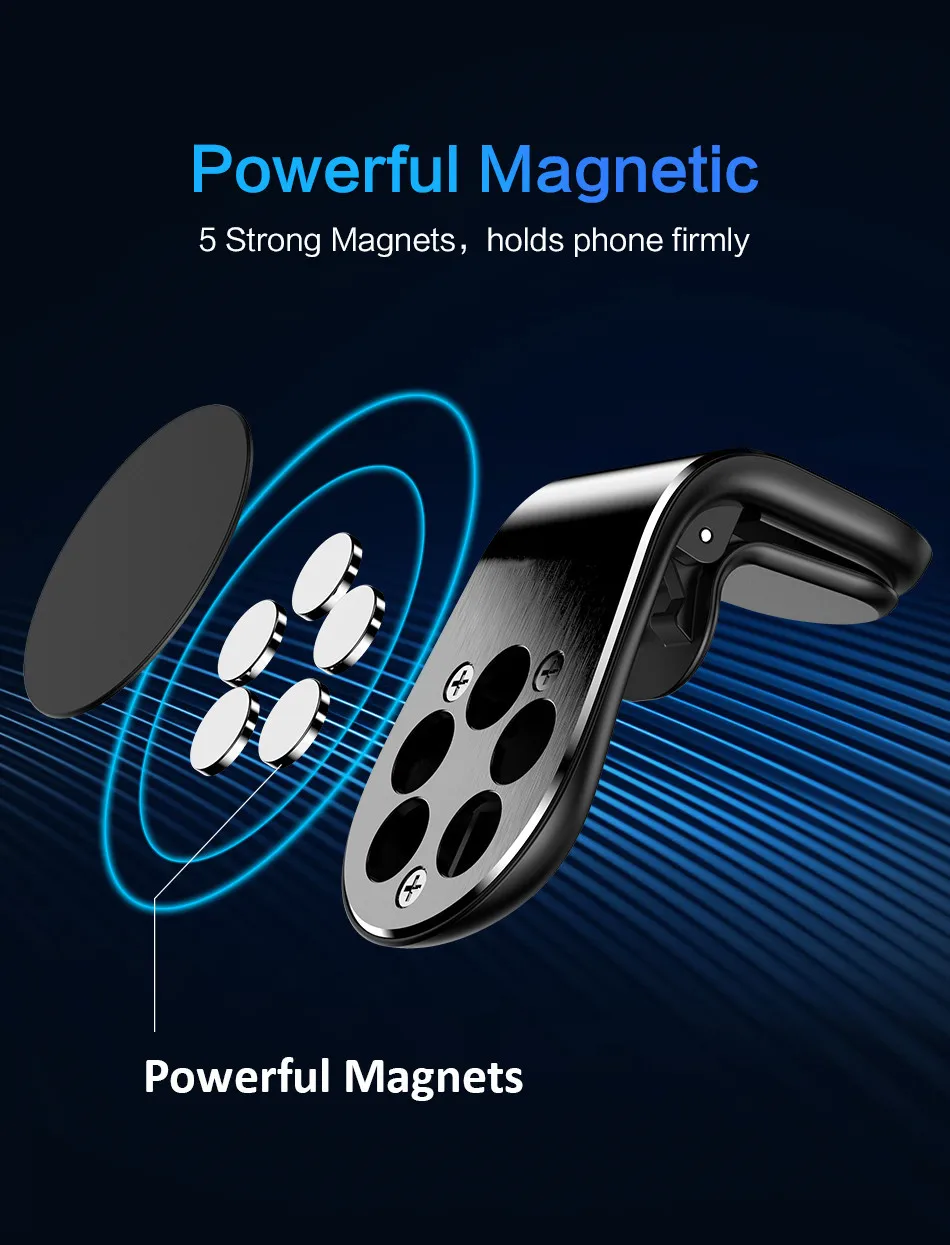 ACCEZZ магнитный автомобильный держатель для телефона для iPhone X XS samsung huawei Air Vent держатель подставка для смартфона магнитный автомобильный держатель для телефона
