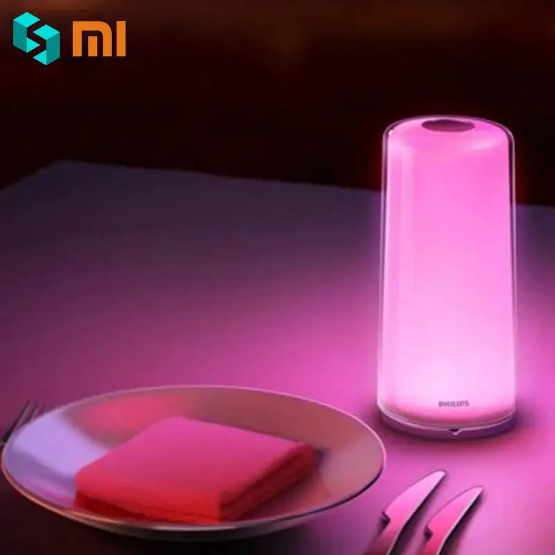 Оригинальная прикроватная лампа Xiaomi, usb type-C, Wi-Fi, Bluetooth, 100-240 В, умный Ночной светильник, бесступенчатое затемнение, многоцветный мягкий светильник