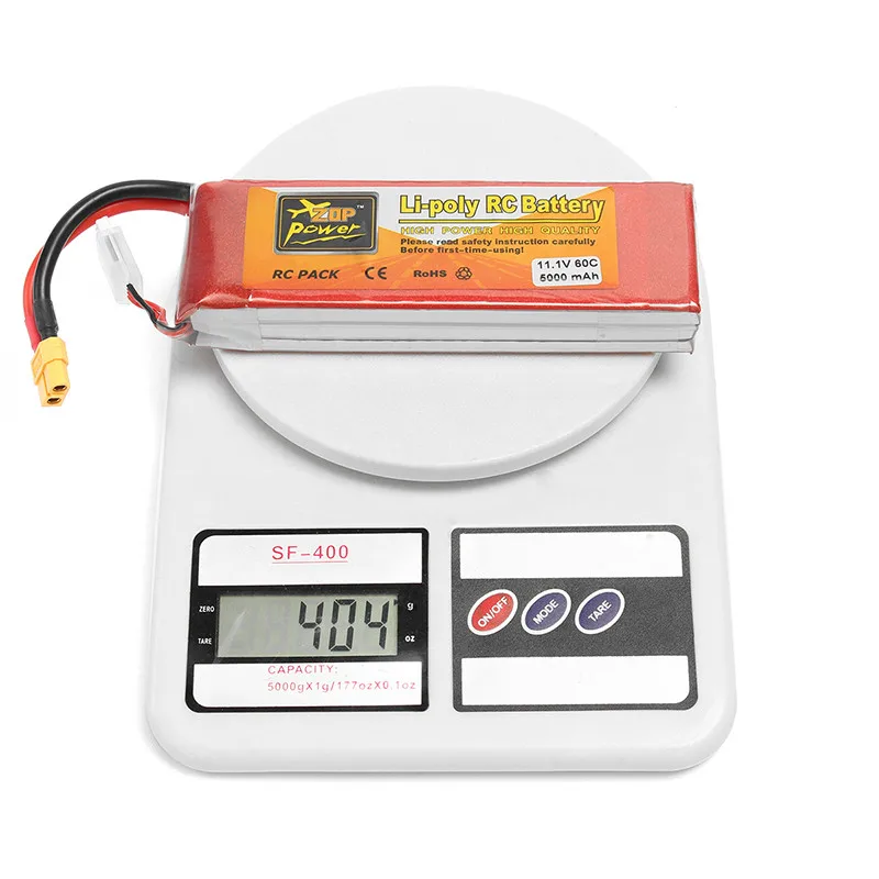 Новая горячая ZOP мощность 11 1 В 5000 мАч 3S 60C Lipo батарея XT60 разъем для