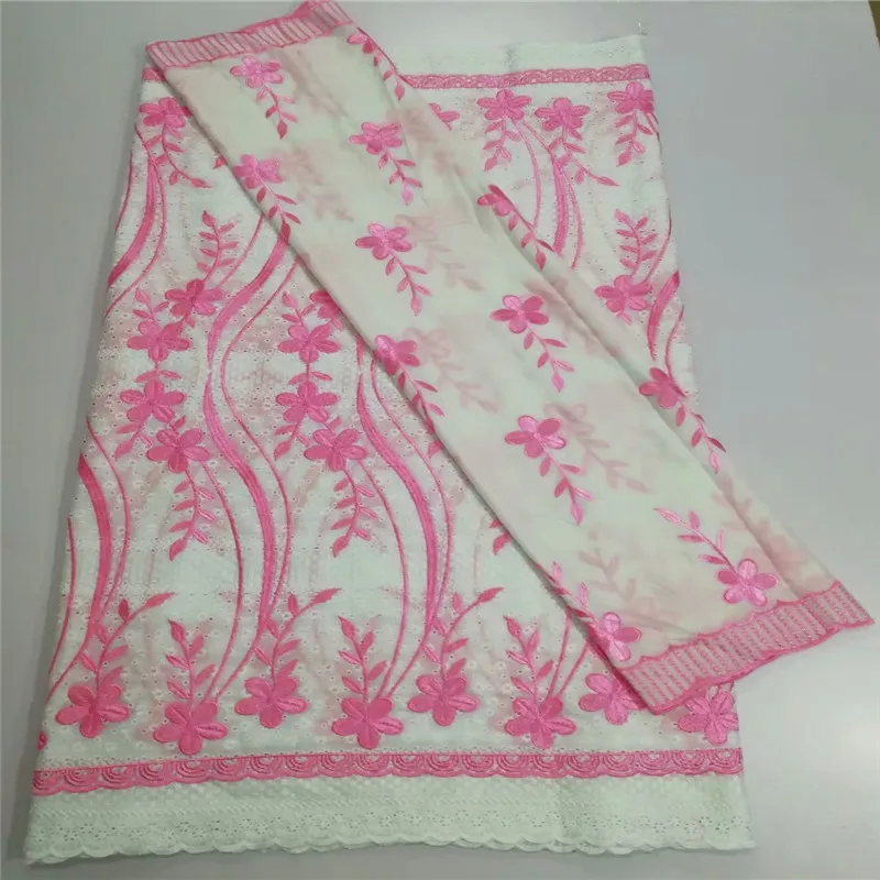 7 ярдов кружевная ткань вышивка Африканский хлопок Свадебное кружево хорошее