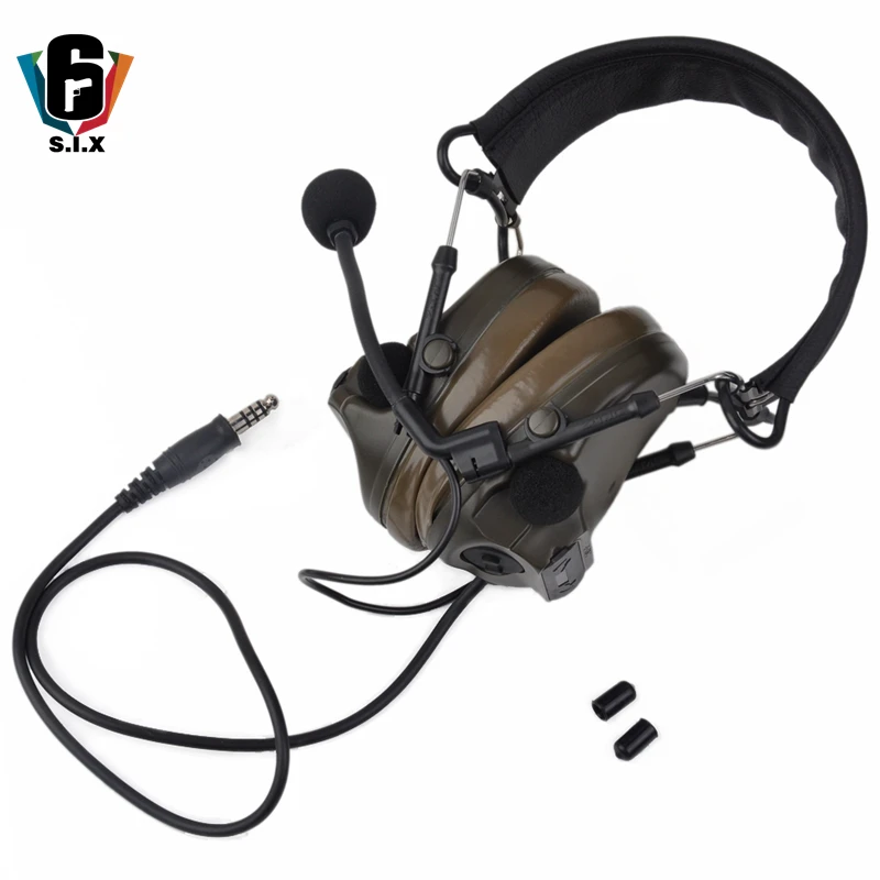ZTAC гарнитура Peltor Comtac III тактический страйкбол высокое качество C3 наушники страйкбол Пейнтбол шумоподавление Гарнитура