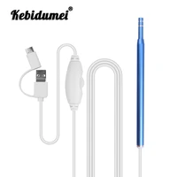 kebidumei wifi ear cleaning otoscope 3 in 1 type c medical otoscope 6 led integrated 5 5mm ear pick tool visual ear spoon camera