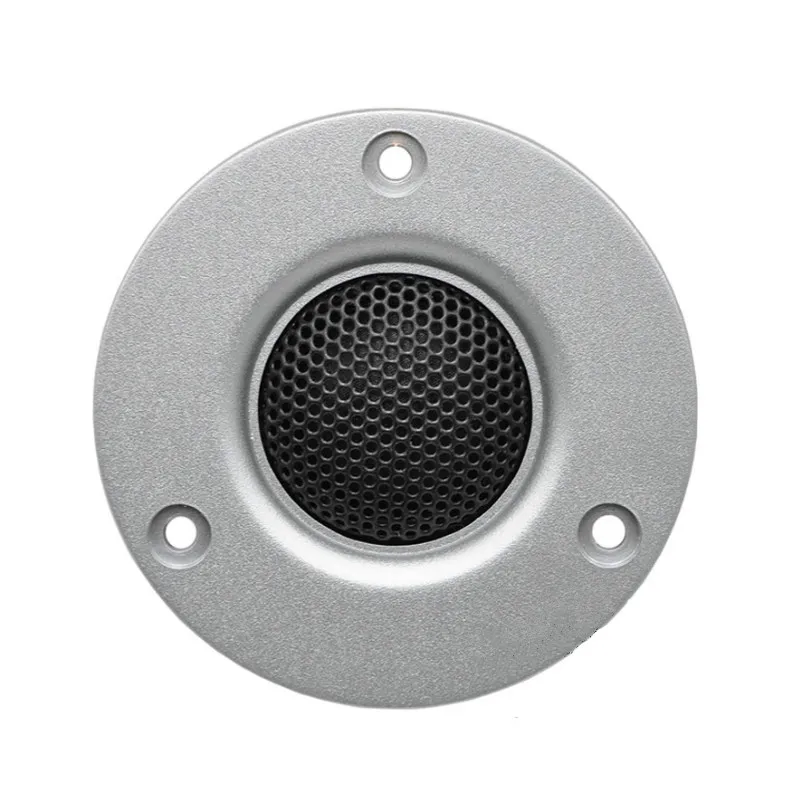 Silver Tenghong 2 шт. твитер 4Ohm аудио ВЧ динамик 60 Вт 25 ядро шелковая пленка Fever звук Hifi Высокочастотный динамик автомобиль DIY с радиатором - Цвет: Silver