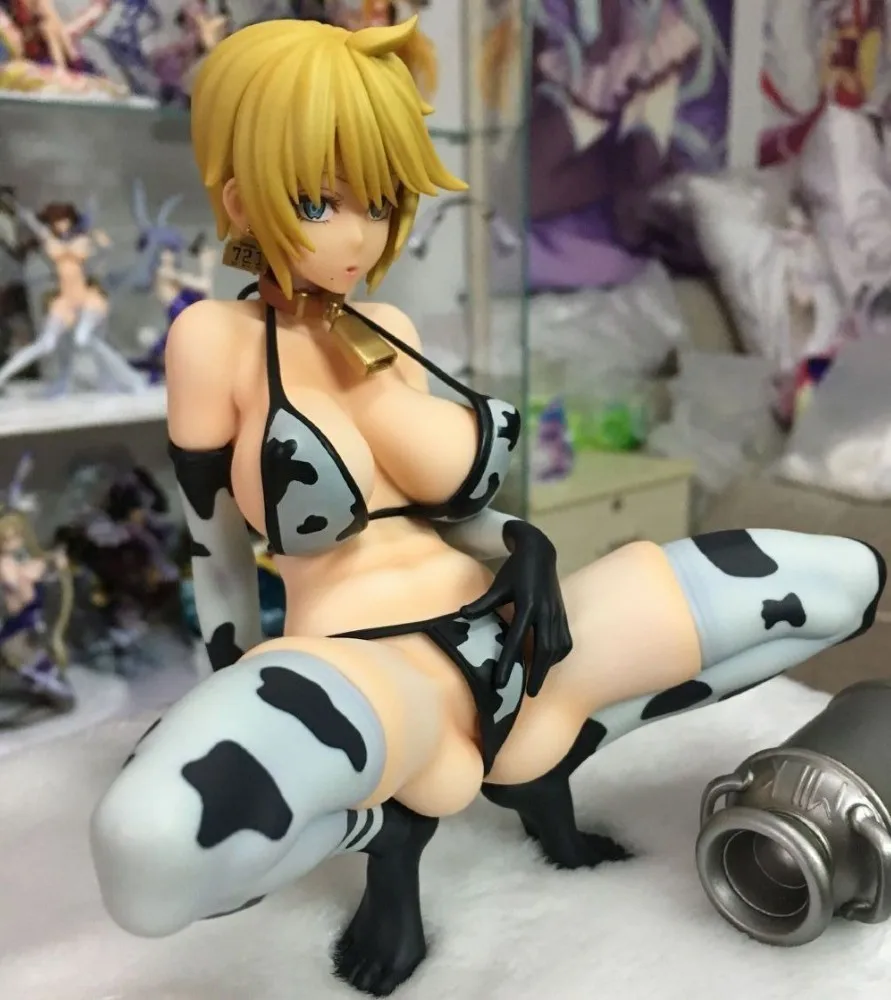 Новое мягкое тело 15 см Q-six A Milk Cow Life 721 сексуальные девушки аниме ПВХ Фигурки игрушки Аниме для детей детские подарки модель куклы