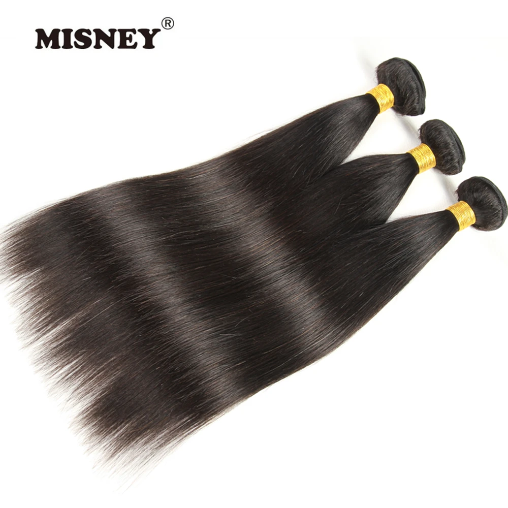 

Brazilian Non Remy Hair Straight 10-28 inch 100% Human Hair Extensions 3 Bundles Natural Black Color