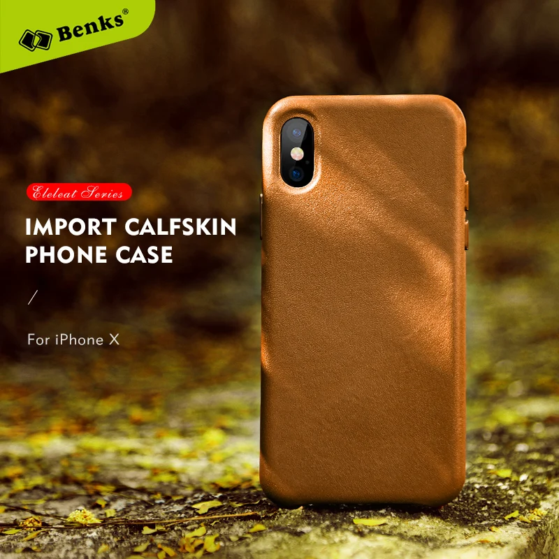 Benks Phone Case For iPhone X XS 5.8&quot Leather Luxury Cover Cases Fundas Protective 10 Coque |