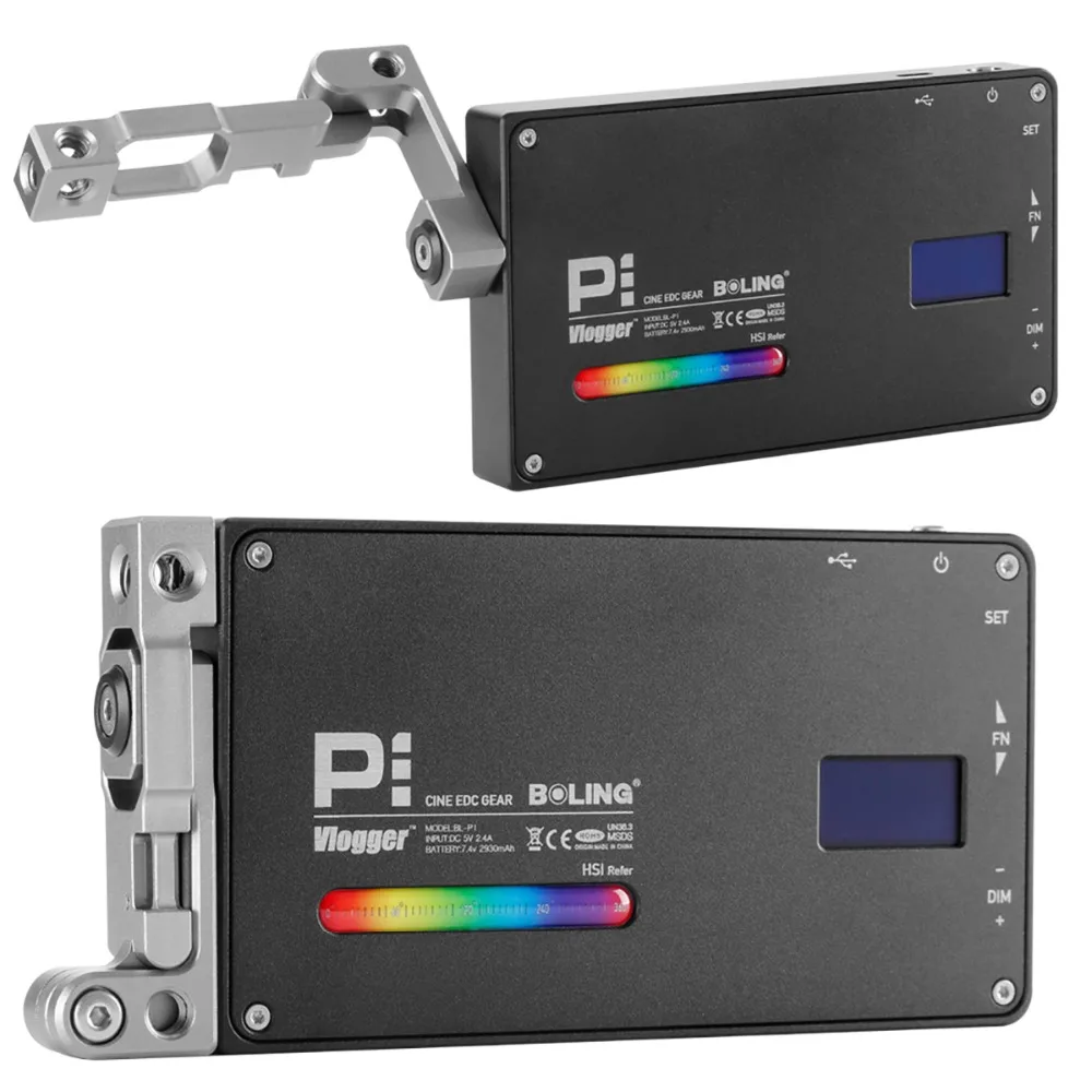 Boling BL-P1 RGB Полноцветный Светодиодный светильник для видеосъемки светильник ing 2500 K-8500 K с регулируемой яркостью для камеры Canon Nikon sony DSLR