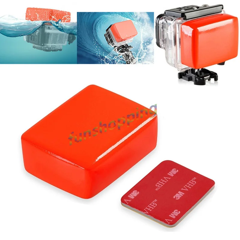 Плавающий поплавок Ручка монопод + губка коробка для Gopro HD Hero 4 3 2 1 sj4000 sj5000 Xiaomi yi