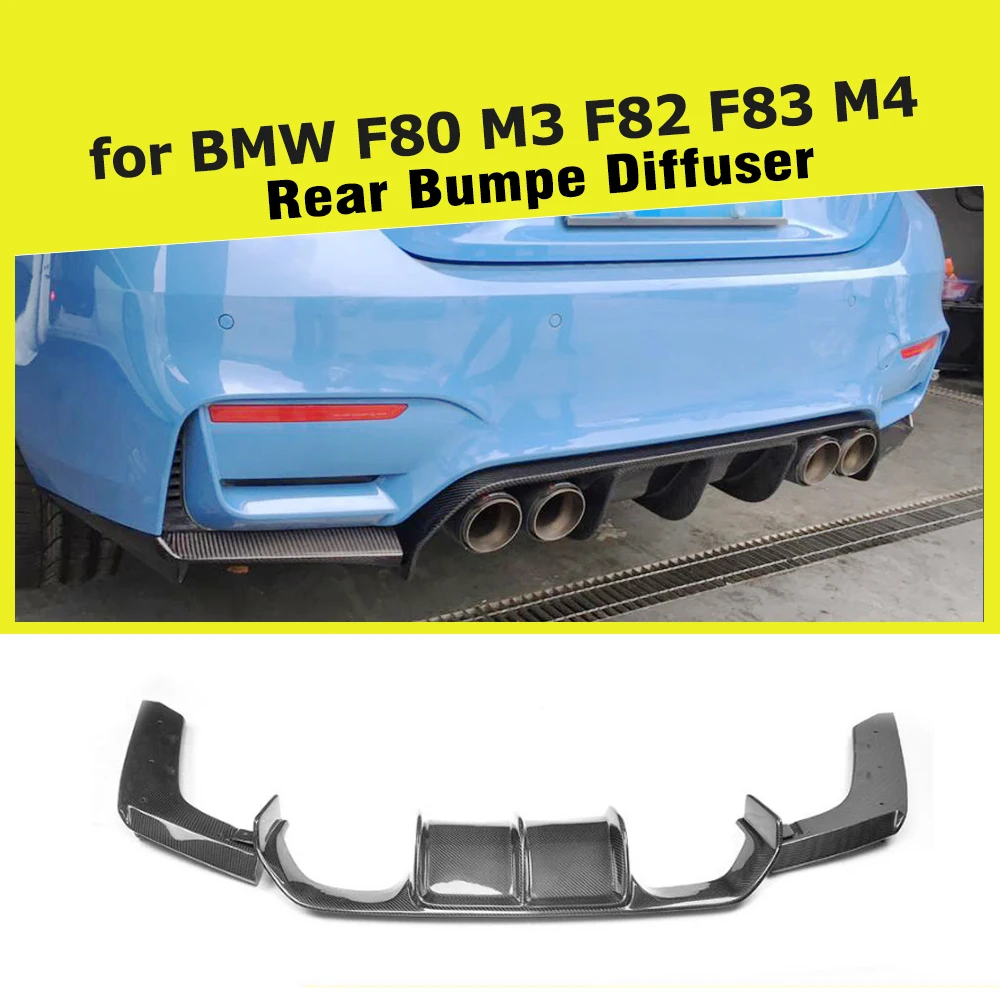 Задний диффузор из углеродного волокна спойлер бампер для BMW F80 M3 F82 F83 M4 Бампер 2014