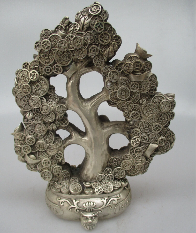 Коллекционная декорированная старинная ручная работа тибетская Серебряная