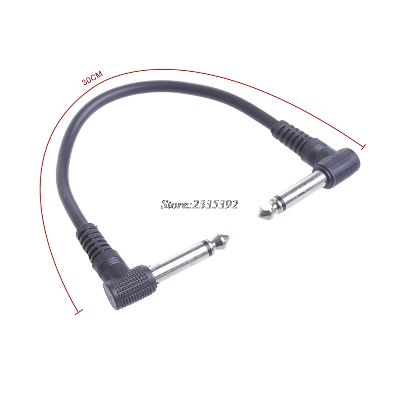 6 шт./компл. гитарные детали цветные Угловые штекеры Аудиокабели соединительные