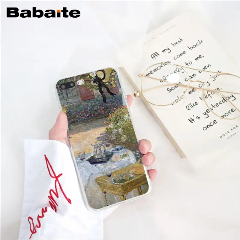 Babaite Клода Мона сад лотоса мост шаблон мягкий чехол для телефона из ТПУ для iPhone 6S 6plus 7 7plus 8 8plus X Xs MAX 5 5S XR 10