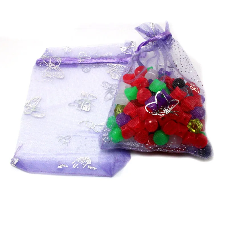 Высококачественные сумки из органзы разных цветов 7 Х9 см для упаковки ювелирных