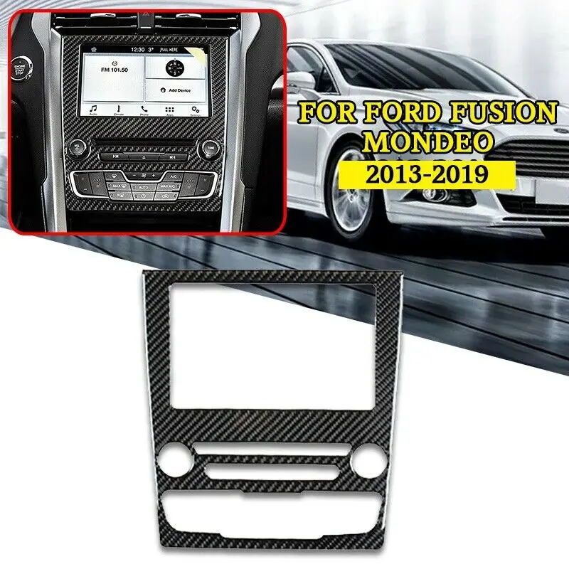 Накладка на панель gps-навигации из углеродного волокна для Ford Fusion Mondeo 2013