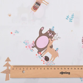 A 1 piece 50x160cm Chainho, саржевая хлопковая атласная ткань с принтом, серия мультфильмов, для самостоятельного шитья, простыня для детей и малышей, подушка, материал для подушки - Цвет: A 1 piece 50x160cm