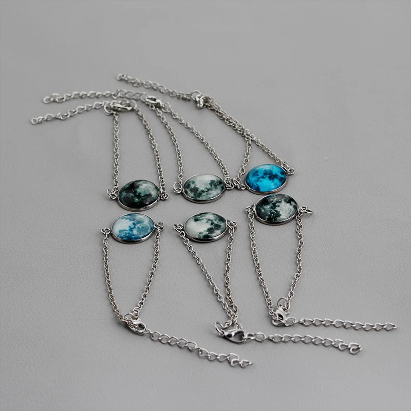 Светится в темноте браслет Солнечной системы Планеты космическая Луна Шарм