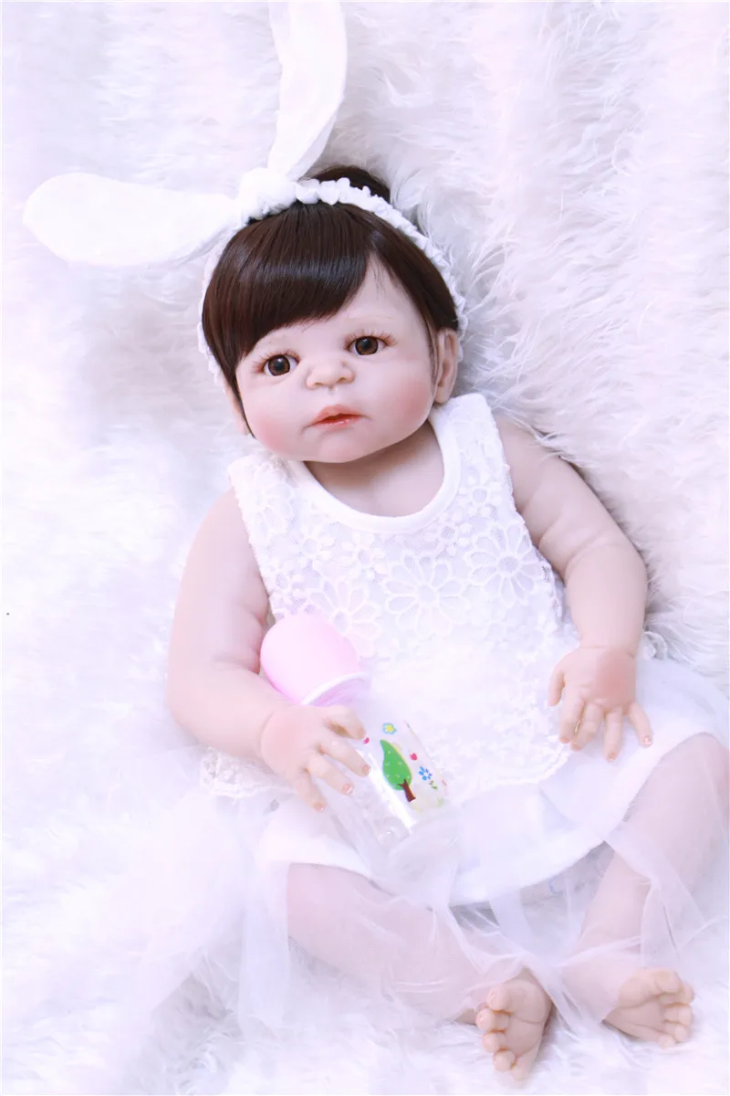 Кукла реборн силиконовая Реалистичная белая кукла принцесса младенец для