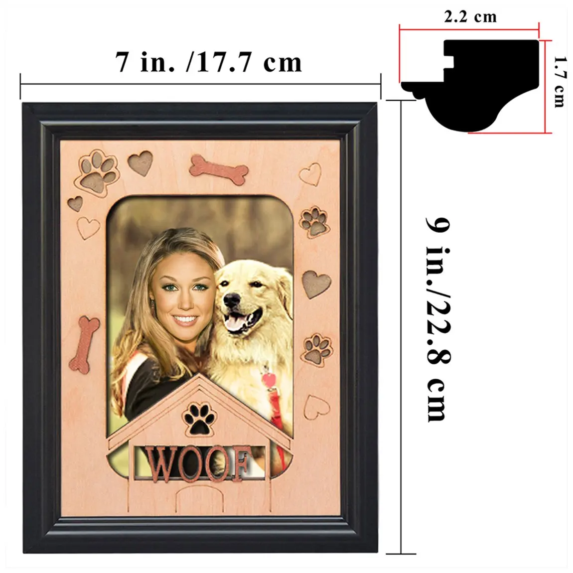 Giftgarden Pet фоторамки мемориальная собака Гав тематические фоторамки 4x6 настенные и настольные дисплей