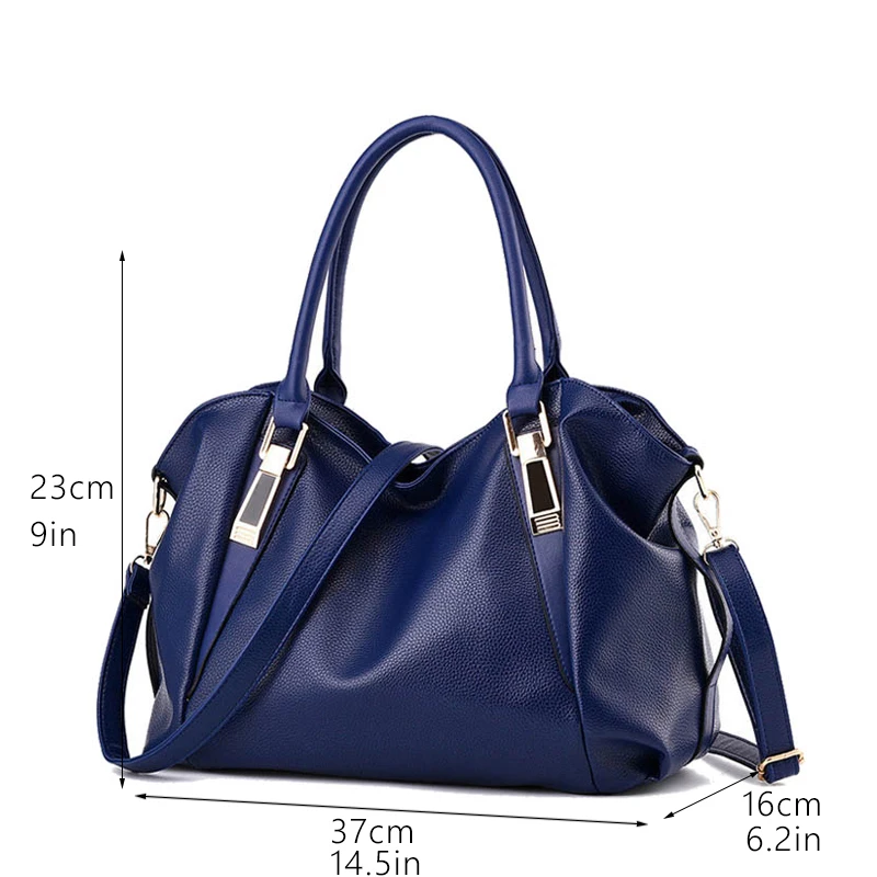 

Tinkin Luxury Leather Women Shoulder Bag Fashion Office Worker Handbag Large Capacity Soild Female Totes Four Seasons Universal