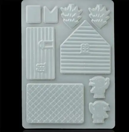 Модная забавная форма сделай сам для торта шоколада рождественского дома конфет