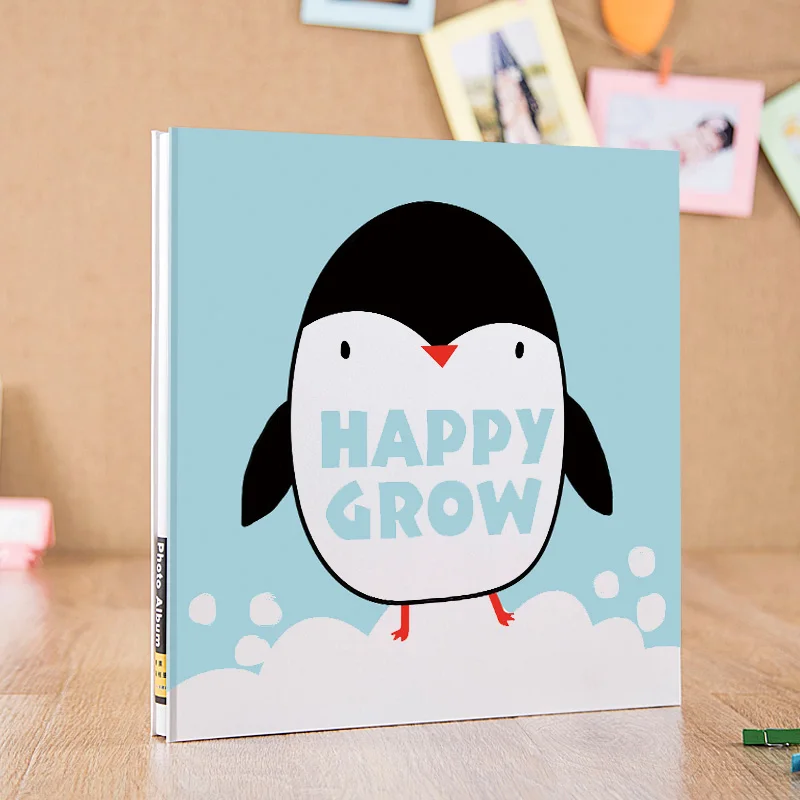 Happy Grow 9,5 дюймовый детский фотоальбом Fotografico детский альбом для скрапбукинга Подарок на годовщину самоклеющиеся Фотоальбомы, 13 дюймов DIY наклейки фотоальбом - Цвет: Happy Grow