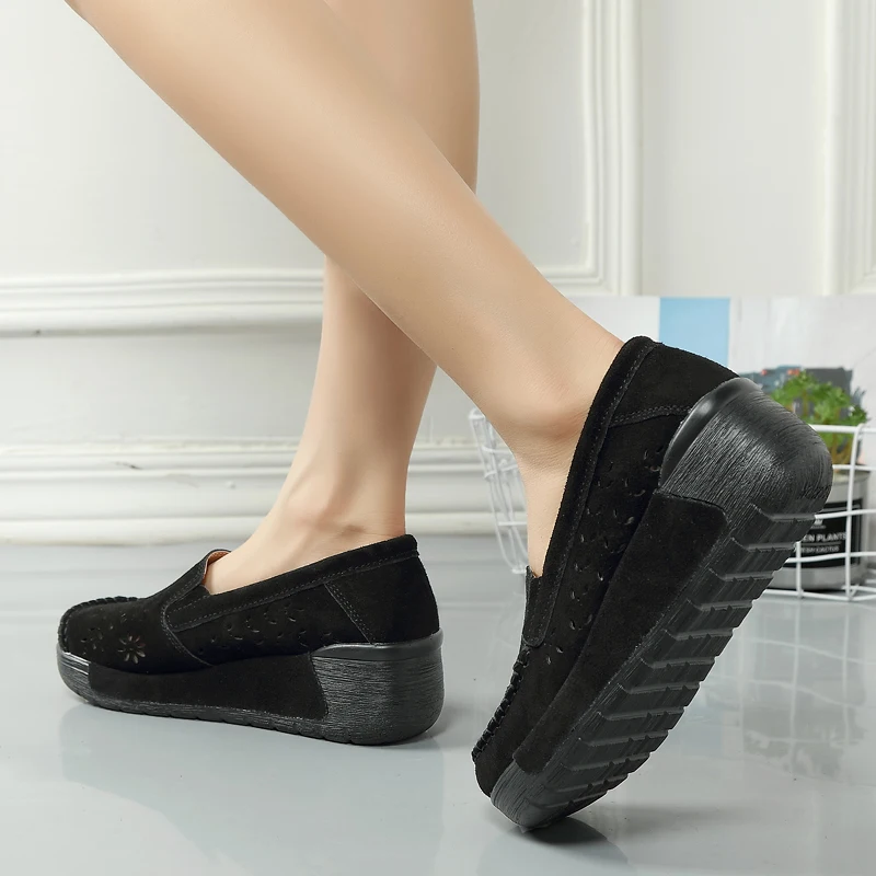 2018 Summer Women Hollow Casual Slip-on Shoes Youths Girls Fashion Shake Autumn Students Height Increasing Platform Shoe | Обувь