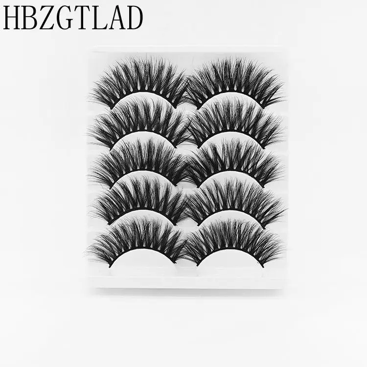 5pair 702 Новинка, 13 видов стилей, 5 пар, норковые накладные ресницы, натуральные/Густые длинные ресницы для макияжа, инструменты для наращивания - Цвет: 5pair 702