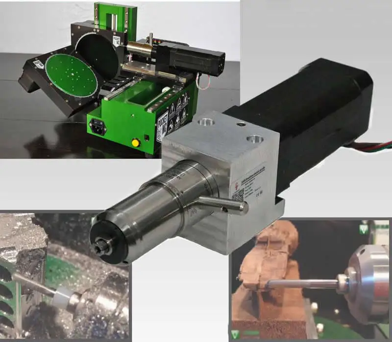 Карманный ЧПУ станок шпиндель PCB сверлильный станок Человек Робот гравировальный станок сменный шпиндель, 104 Вт 10000 об/мин 44.9Ncm