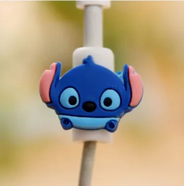 6 шт мультфильм USB кабель протектор заставка зарядное устройство линии передачи данных защитный чехол Крышка устройства для сматывания кабеля для iPhone 5S 6s 7s Ipad - Цвет: 6
