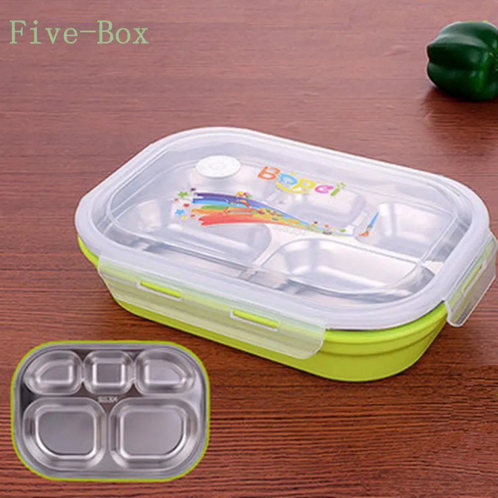 Высококачественная нержавеющая сталь 304 Детский Стиль обеда Bo-микроволновая