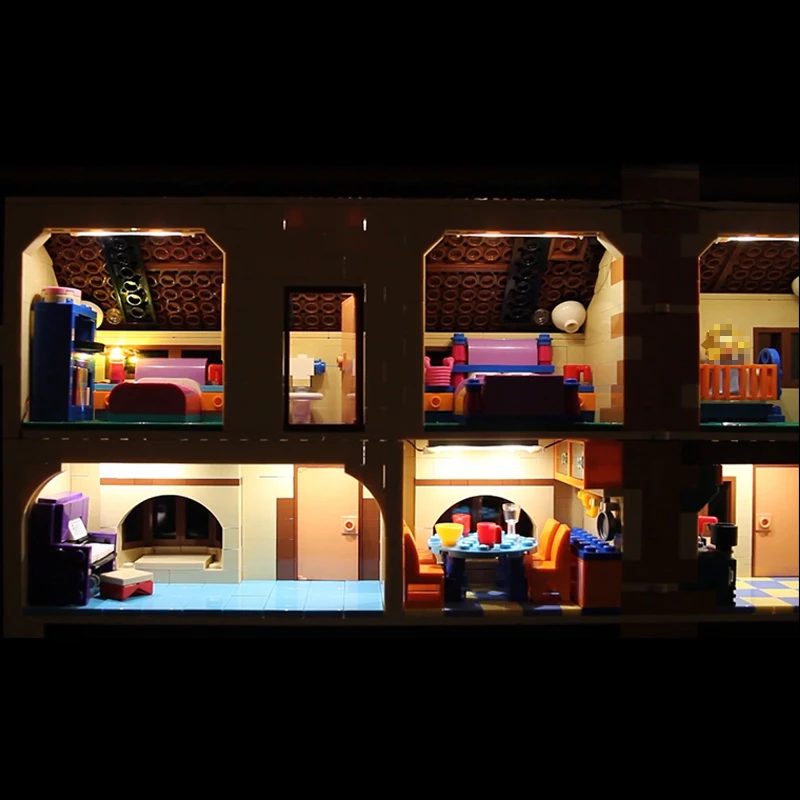 Светодиодный светильник набор для lego 71006 16005 Simpson's house строительные блоки кубики
