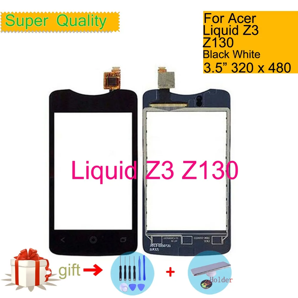 Z130 сенсорный экран для Acer Liquid Z3 дигитайзер панель сенсор Переднее стекло Внешний