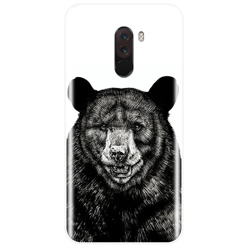 Чехол для телефона из ТПУ с изображением русского медведя тигра льва телефонная