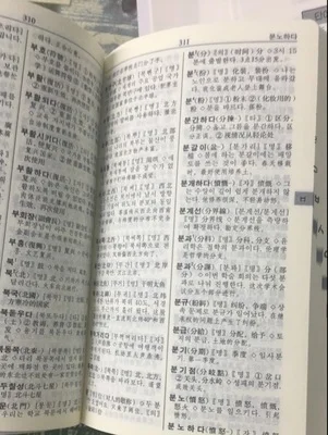 Книга в китайском Корейском словаре стиле hanzi|learn chinese characters|korean dictionarylearn |