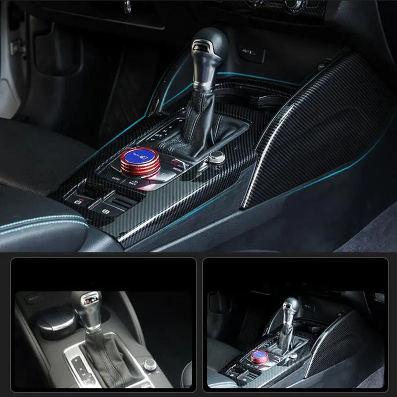 1 комплект ручка переключения передач из углеродного волокна для Audi A3 2014