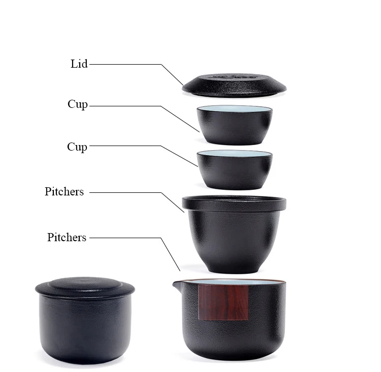 TANGPIN керамический чайник gaiwan, чайная чашка, фарфоровый чайный сервиз gaiwan, портативный чайный набор для путешествия, посуда для напитков