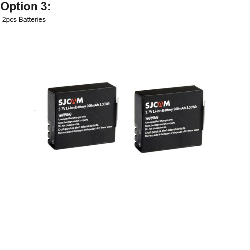 SJCAM SJ4000 Battery for SJCAM SJ5000 Dual Charger SJ5000 WiFi Storage Bag SJ5000X Elite M10 Rechargeable Li-ion Battery Pack