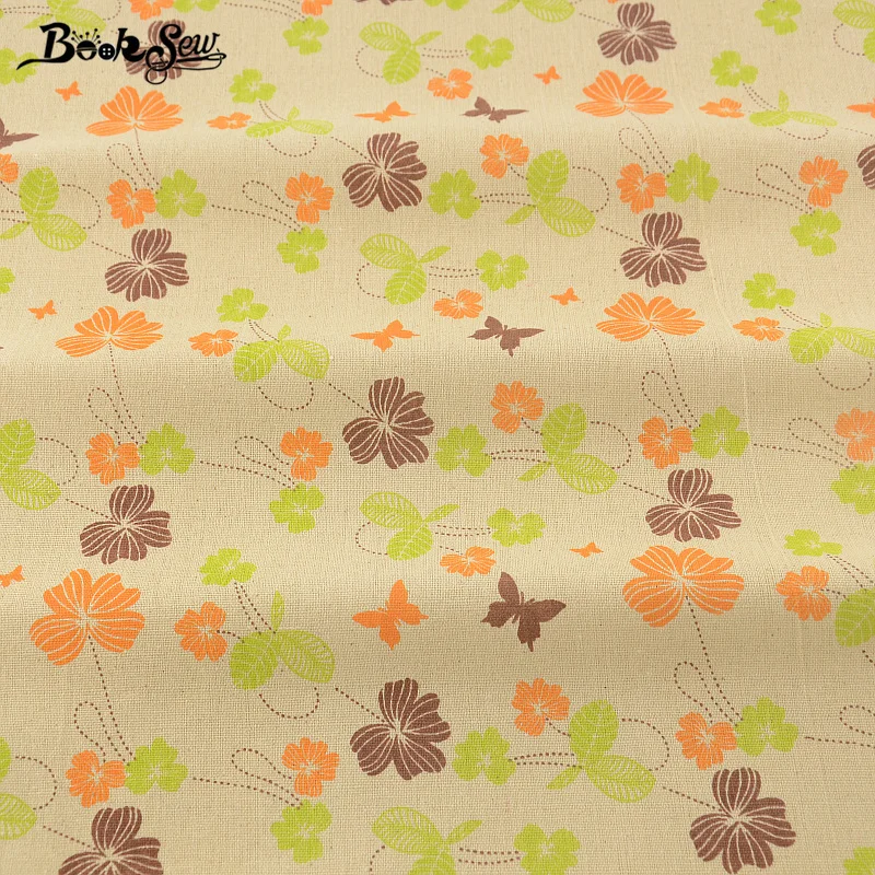 Тканевая скатерть из хлопка и льна с принтом бабочки цветов|fabric sewing|cotton linen fabriclinen