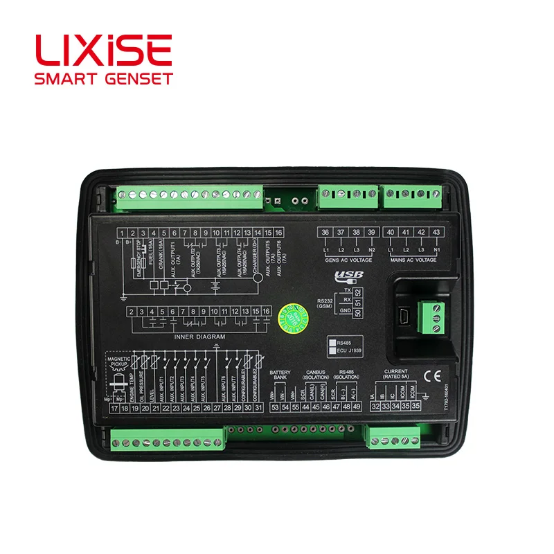 LXC6120N полностью заменил модуль управления генератором dse6120 панель генератора ats |