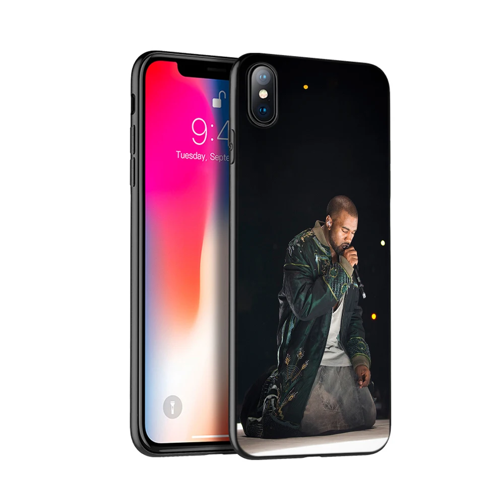 Черный ТПУ чехол для iphone 5 5S SE 6 6s 7 8 plus x 10 силиконовый XR XS 11 pro MAX Kanye Omari West|Бамперы| |