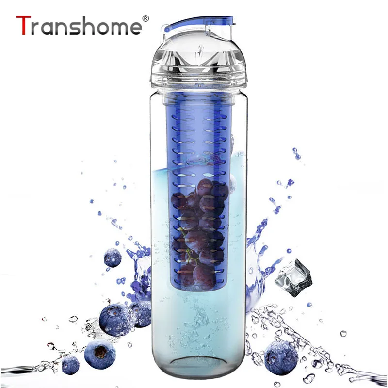 Бутылка для воды Transhome Detox 700 мл пластиковые бутылки без Bpa спорта путешествий